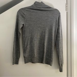 J.Crew Grey Merino Wool Turtleneck